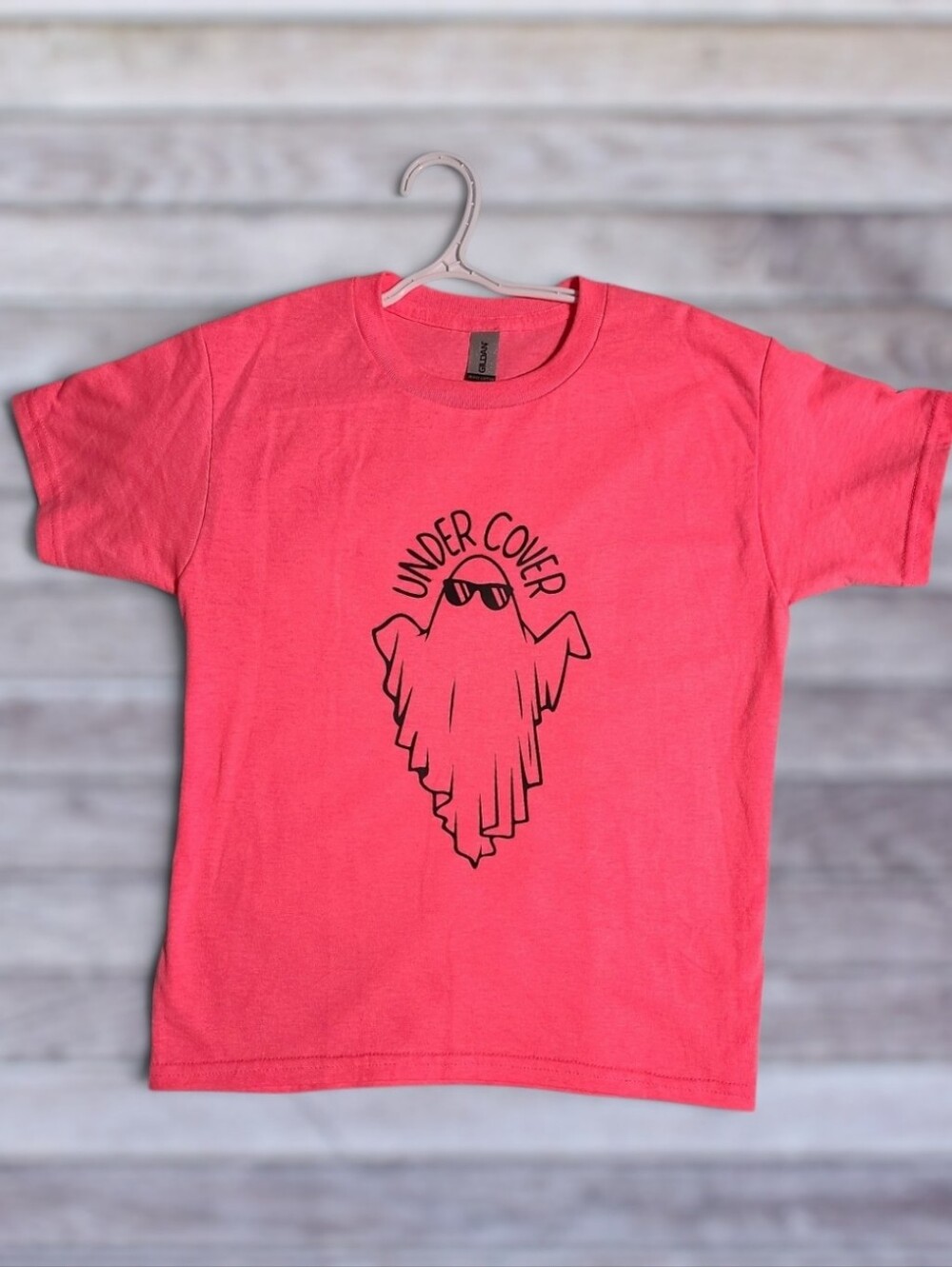 NEW Custom "Under Cover" Ghost Spooky Funny Graphic Tee Unisex Youth S